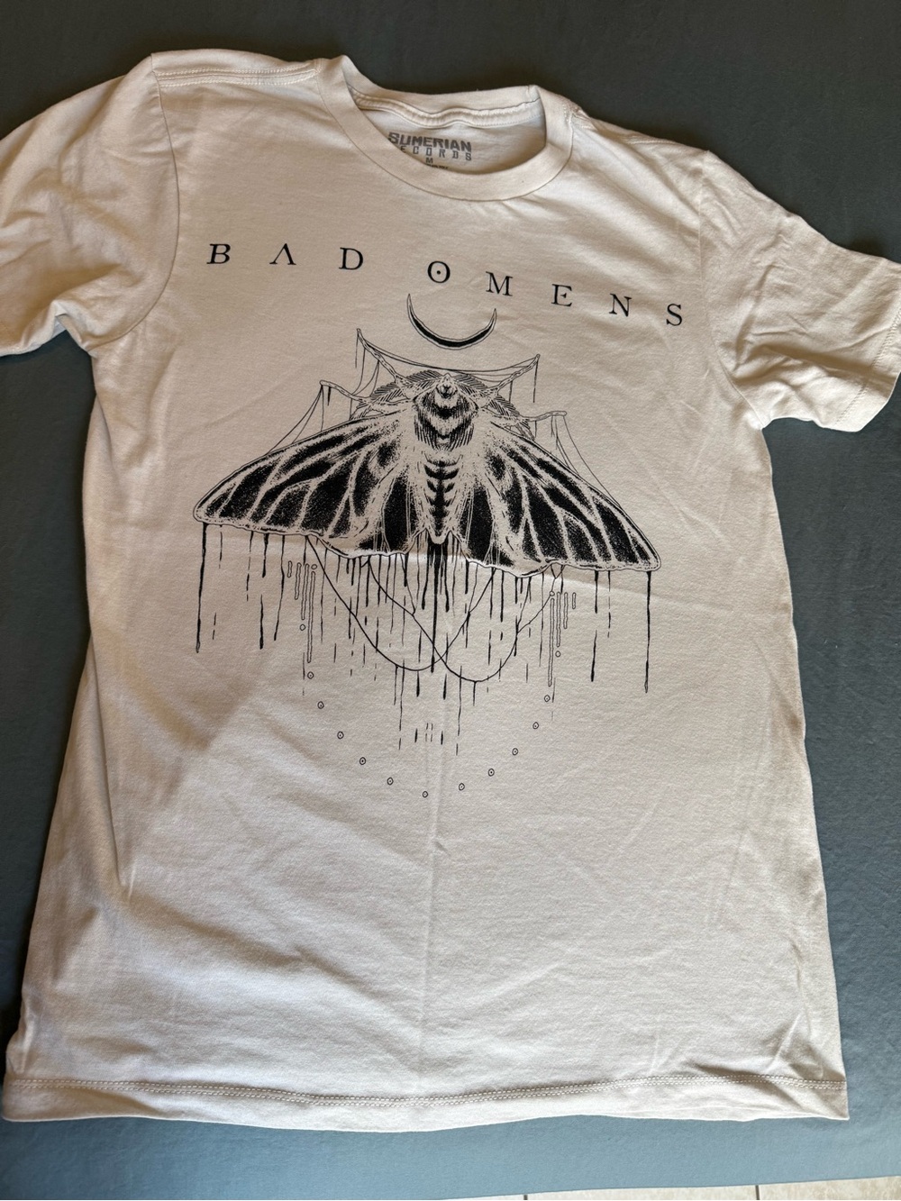 Bad Omens White Graphic Tee - Moth Design